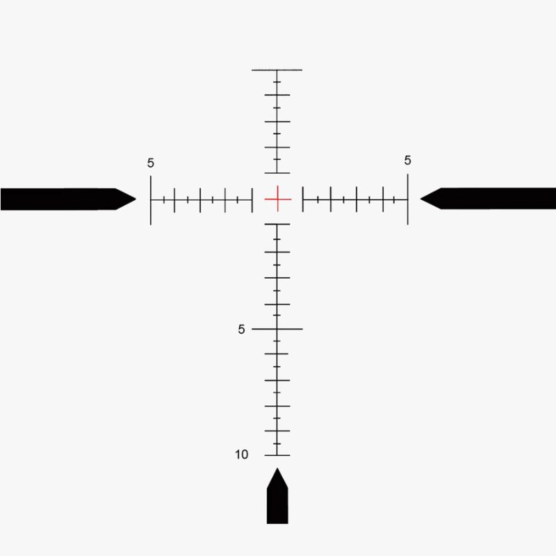 Rudolph V1 5-25x50mm T9 FFP IR Reticle